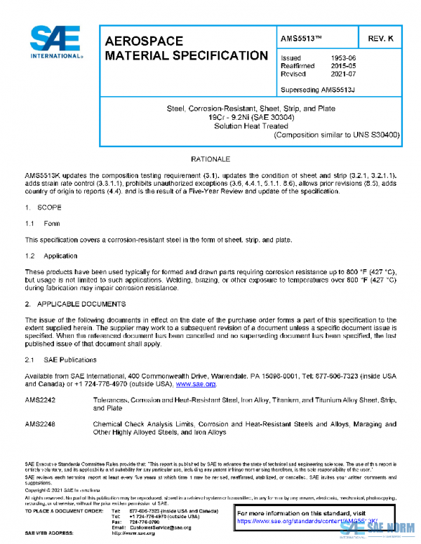 SAE AMS5513K PDF