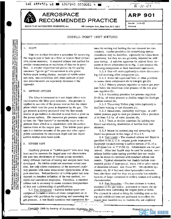 SAE ARP901 PDF