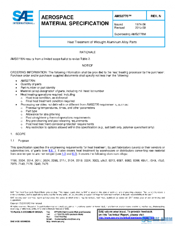 SAE AMS2770N PDF SAE AMS2770N PDF