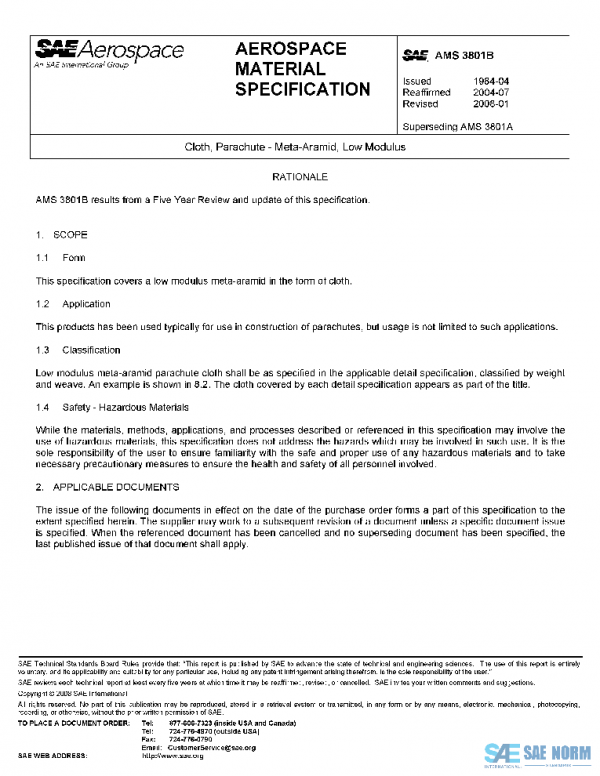 SAE AMS3801B PDF SAE AMS3801B PDF