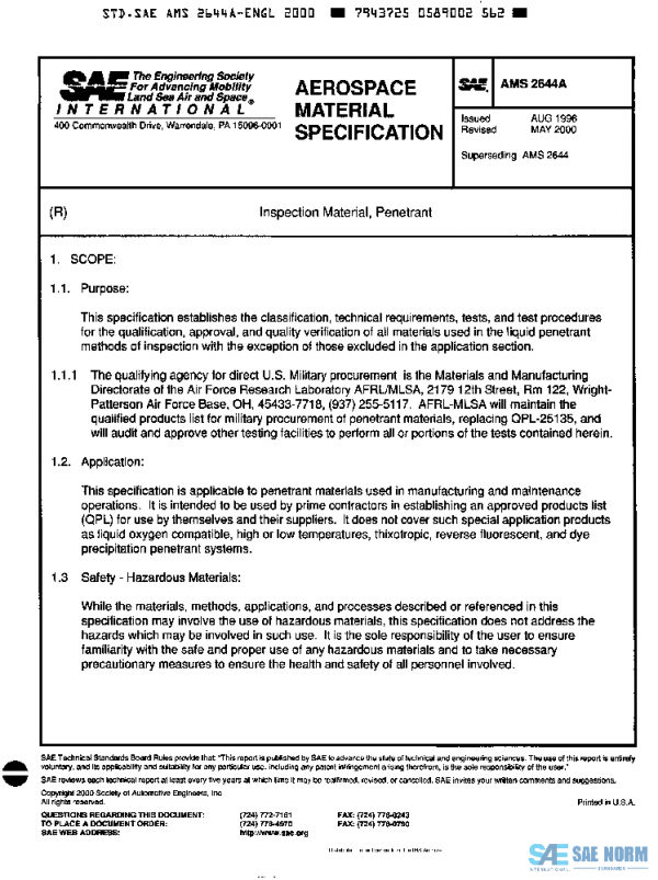 SAE AMS2644A PDF