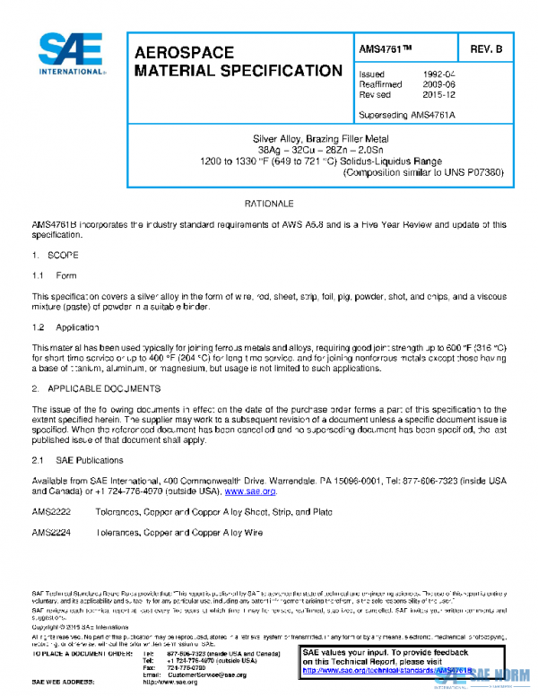 SAE AMS4761B PDF