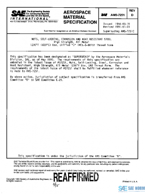 SAE AMS7251D PDF