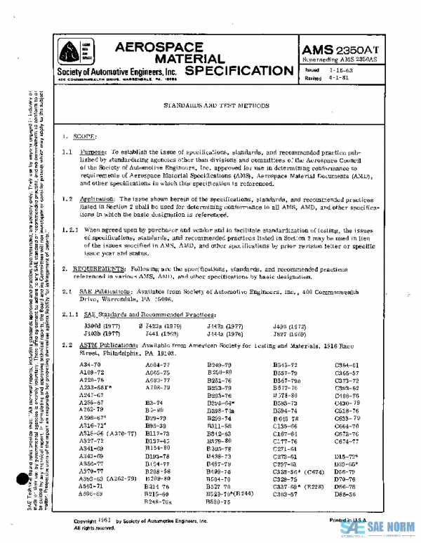 SAE AMS2350AT PDF