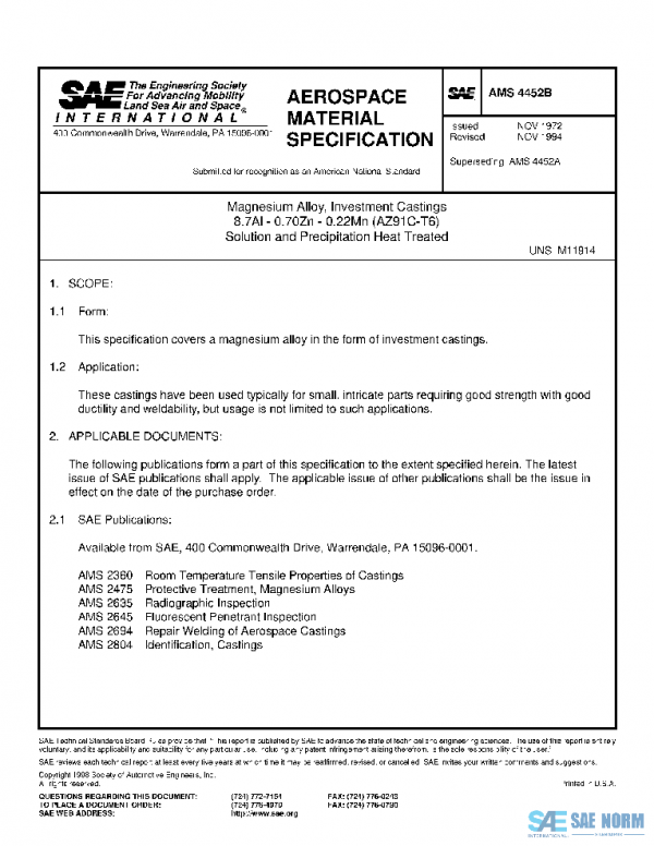 SAE AMS4452B PDF