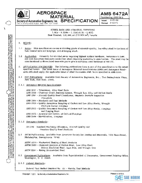 SAE AMS6472A PDF