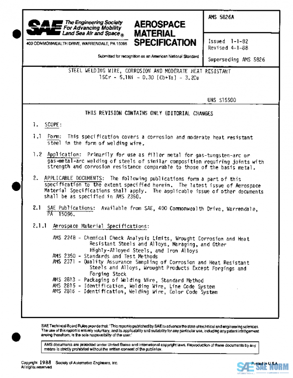 SAE AMS5826A PDF
