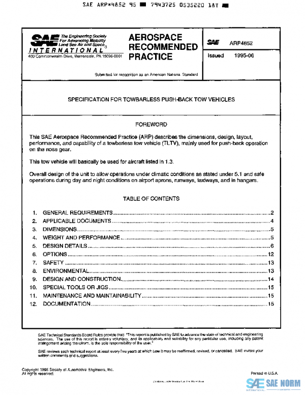SAE ARP4852 PDF