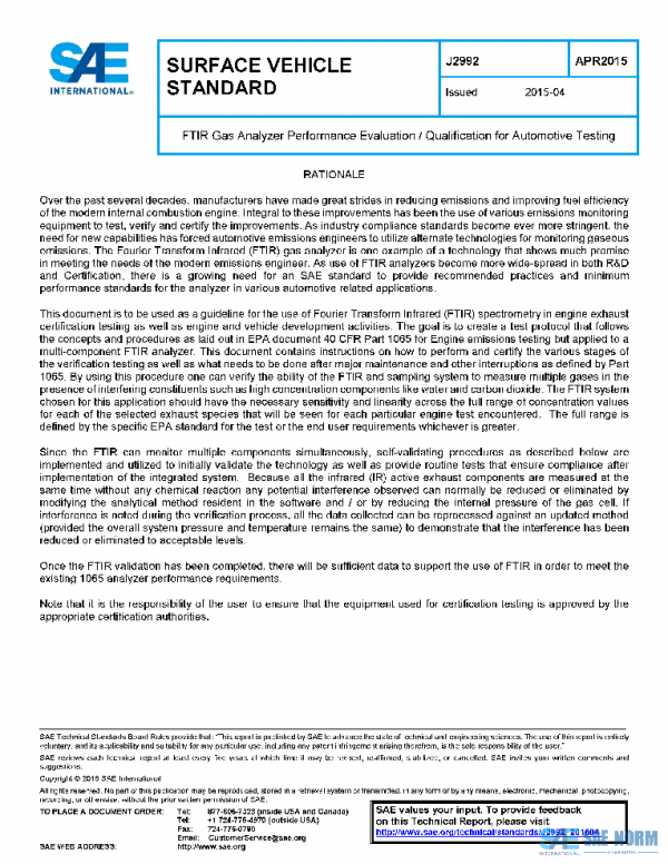 SAE J2992_201504 PDF SAE J2992_201504 PDF