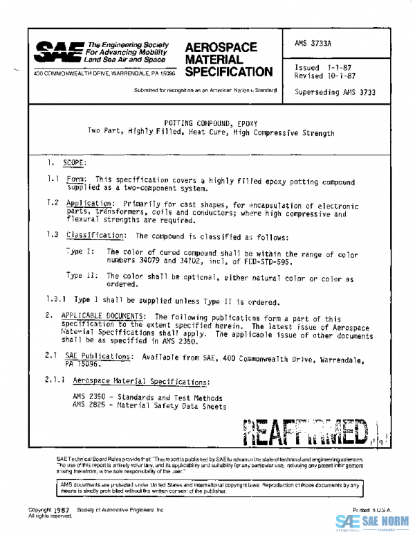 SAE AMS3733A PDF SAE AMS3733A PDF