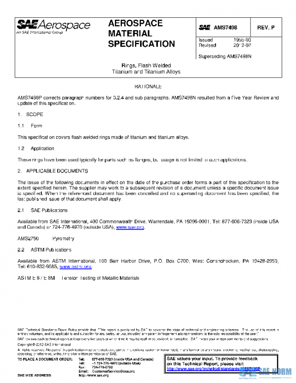 SAE AMS7498P PDF