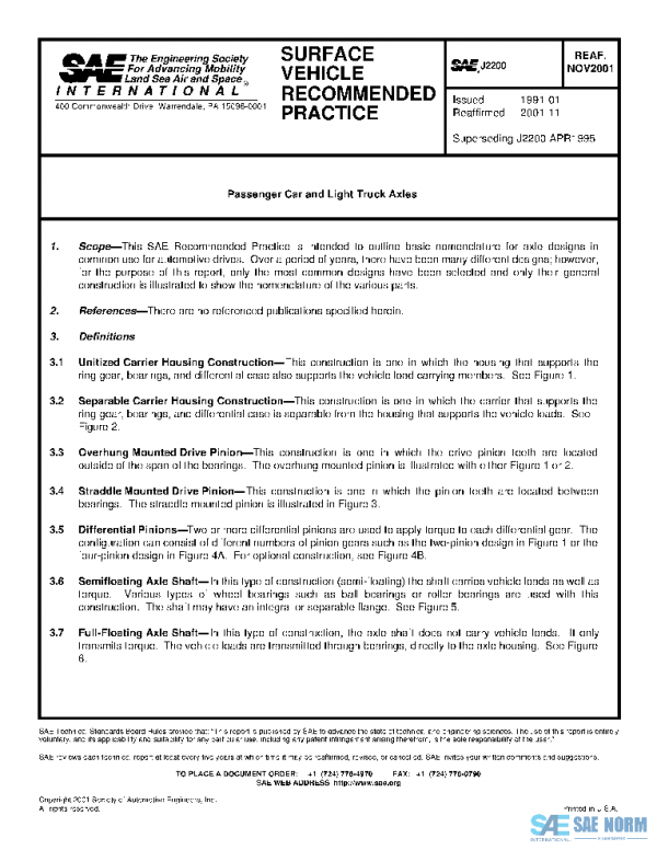 SAE J2200_200111 PDF SAE J2200_200111 PDF