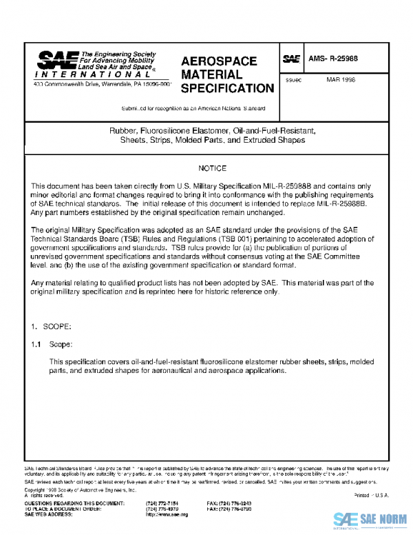 SAE AMSR25988 PDF SAE AMSR25988 PDF