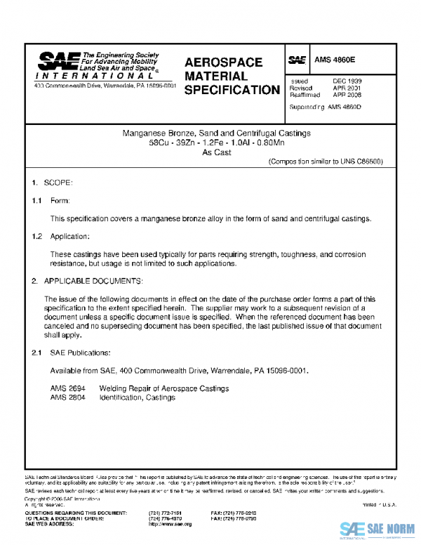 SAE AMS4860E PDF