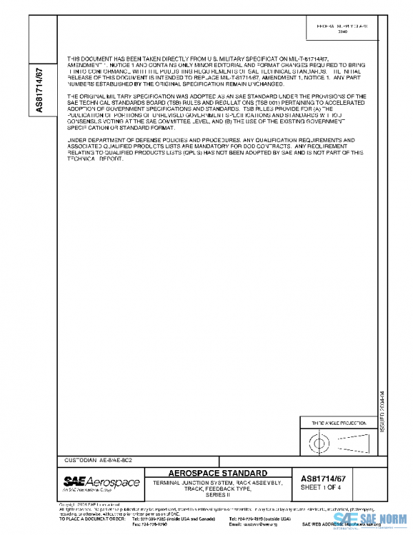 SAE AS81714/67 PDF SAE AS81714/67 PDF