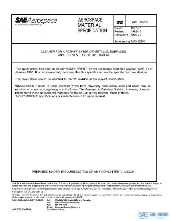 SAE AMS1525D PDF SAE AMS1525D PDF