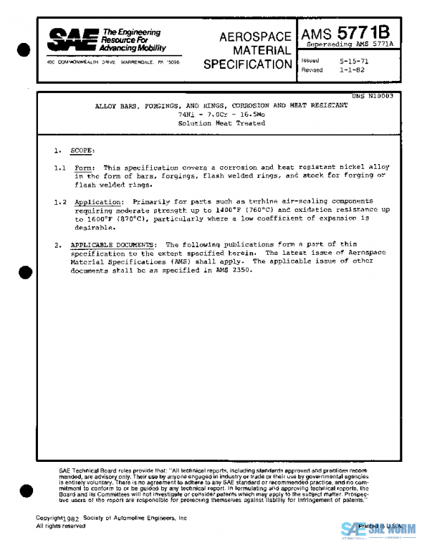 SAE AMS5771B PDF