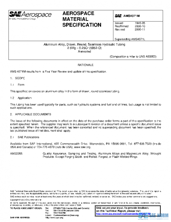 SAE AMS4071M PDF