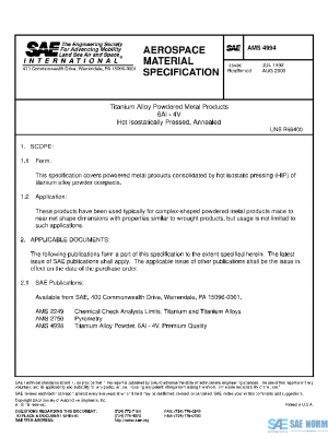 SAE AMS4994 PDF