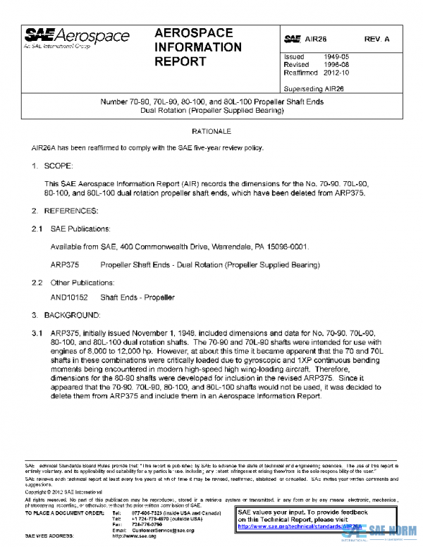 SAE AIR26A PDF SAE AIR26A PDF