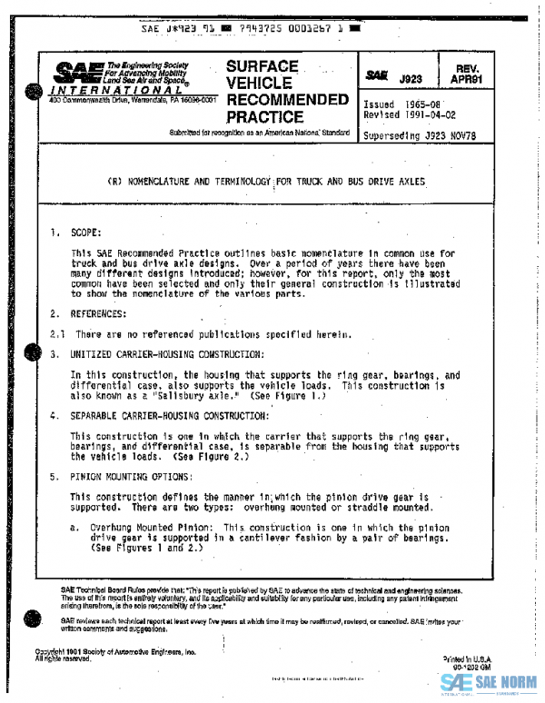 SAE J923_199104 PDF