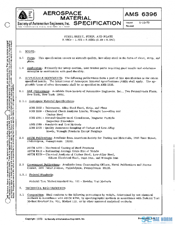SAE AMS6396 PDF SAE AMS6396 PDF
