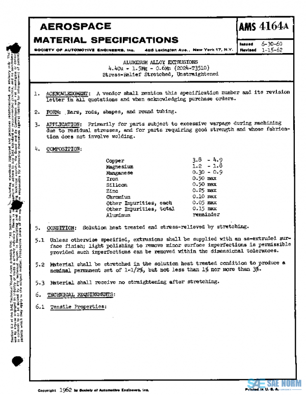 SAE AMS4164A PDF