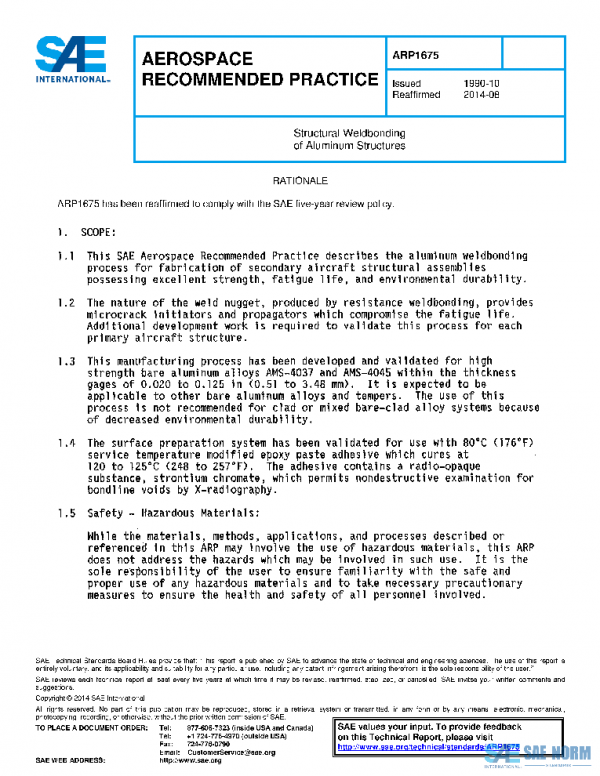 SAE ARP1675 PDF