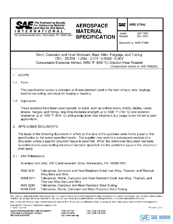 SAE AMS5734J PDF