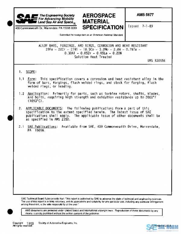 SAE AMS5877 PDF SAE AMS5877 PDF