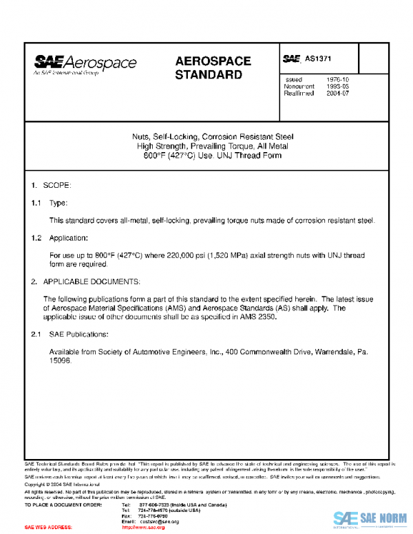 SAE AS1371 PDF