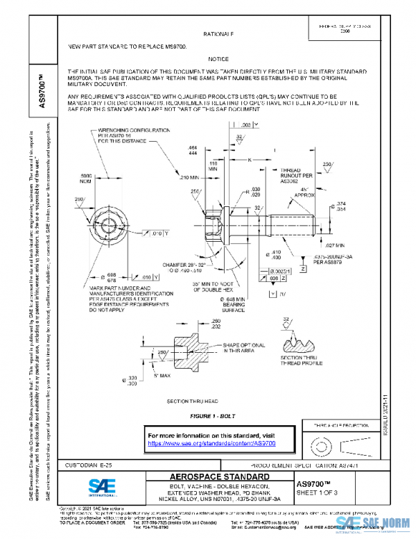 SAE AS9700 PDF