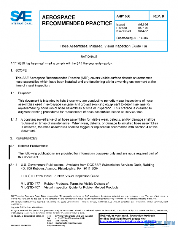 SAE ARP1658B PDF