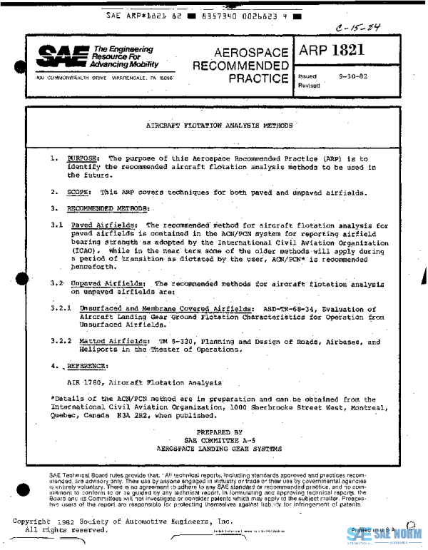 SAE ARP1821 PDF SAE ARP1821 PDF