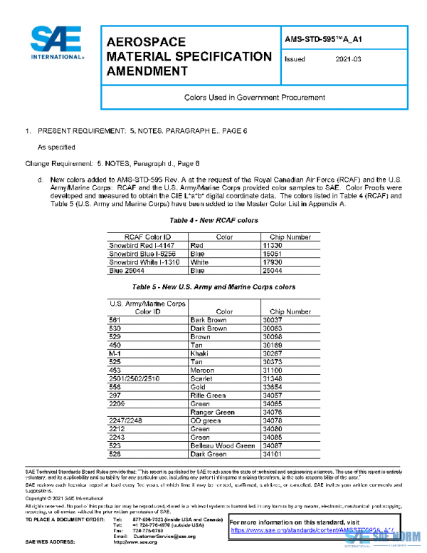 SAE AMSSTD595A_A1 PDF