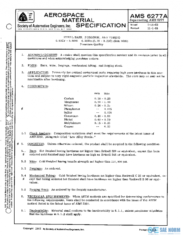 SAE AMS6277A PDF
