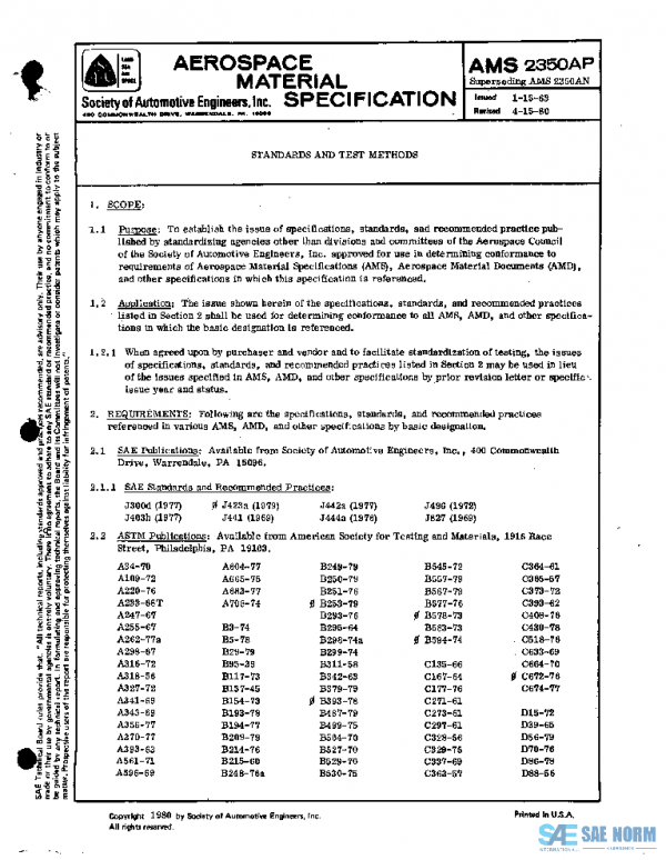 SAE AMS2350AP PDF