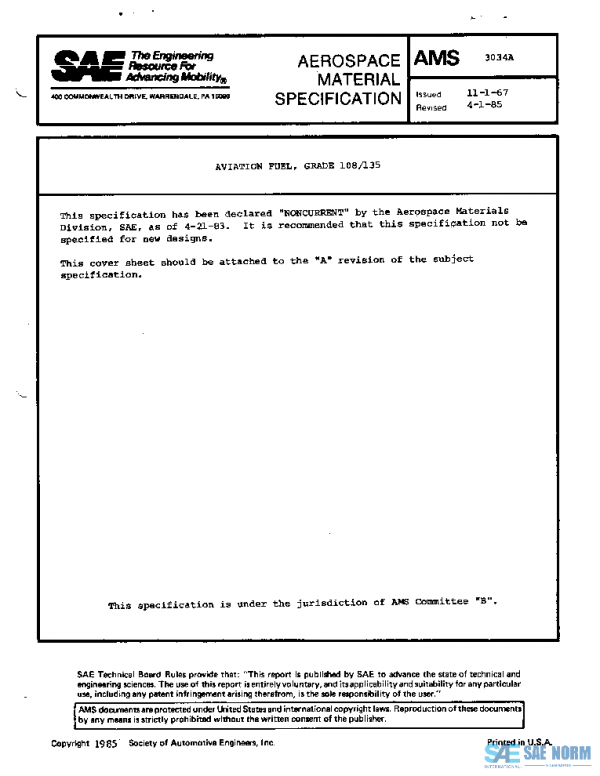 SAE AMS3034A PDF SAE AMS3034A PDF