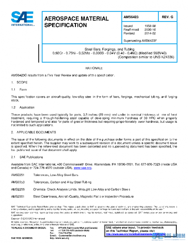 SAE AMS6423G PDF
