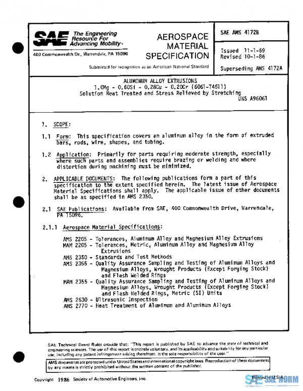 SAE AMS4172B PDF SAE AMS4172B PDF