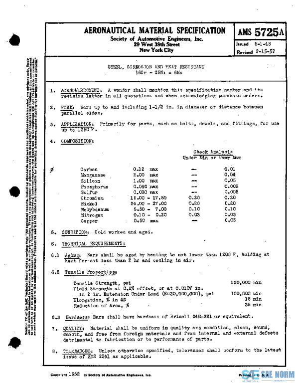 SAE AMS5725A PDF SAE AMS5725A PDF