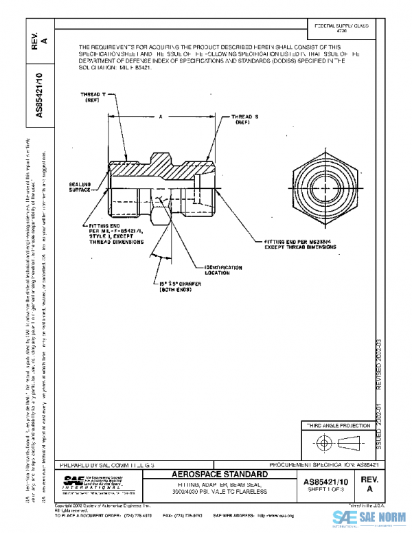 SAE AS85421/10A PDF SAE AS85421/10A PDF