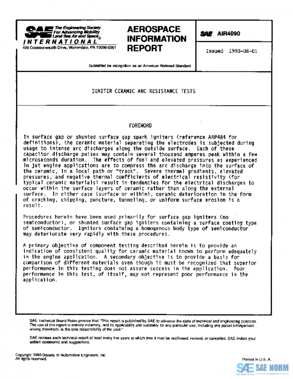 SAE AIR4090 PDF