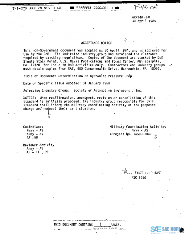 SAE ARP24B PDF