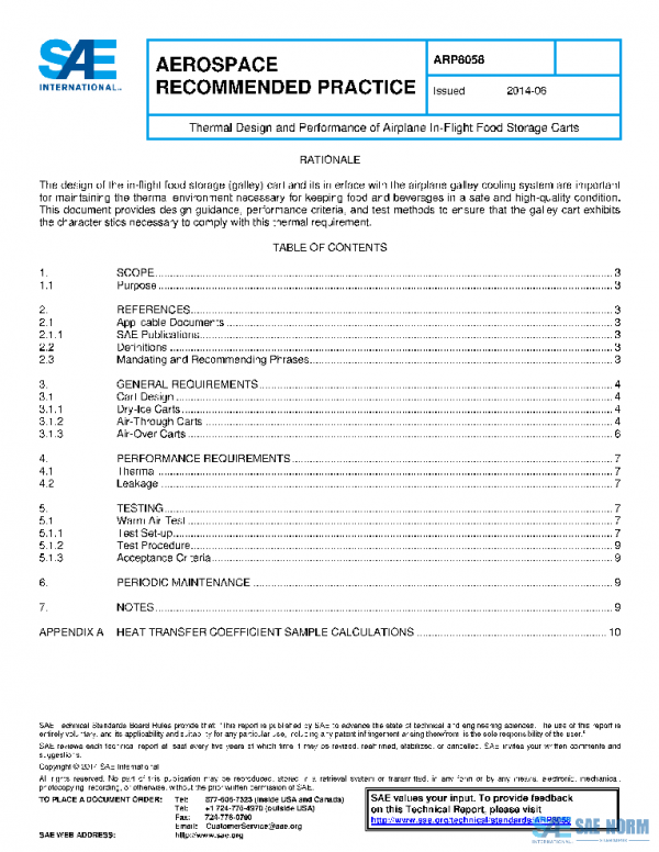 SAE ARP8058 PDF