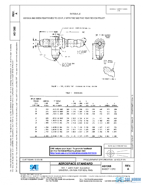 SAE AS1365A PDF