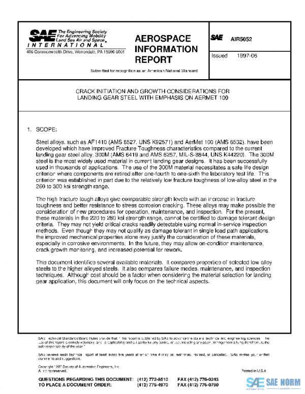 SAE AIR5052 PDF SAE AIR5052 PDF