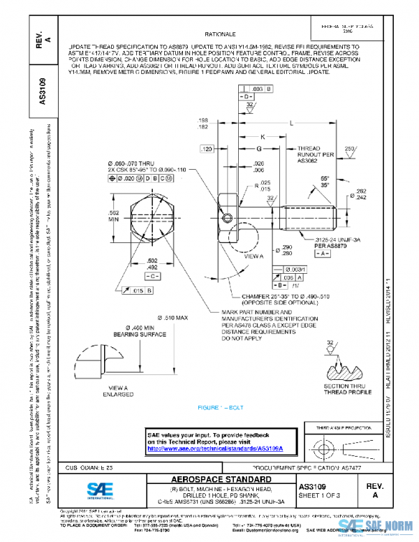 SAE AS3109A PDF