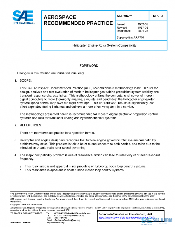 SAE ARP704A PDF