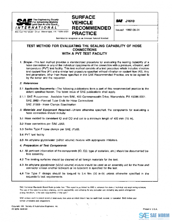 SAE J1610_199206 PDF SAE J1610_199206 PDF
